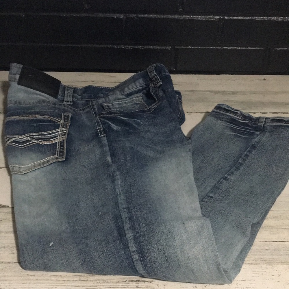 True Luck faded wash jeans. Size 34/30